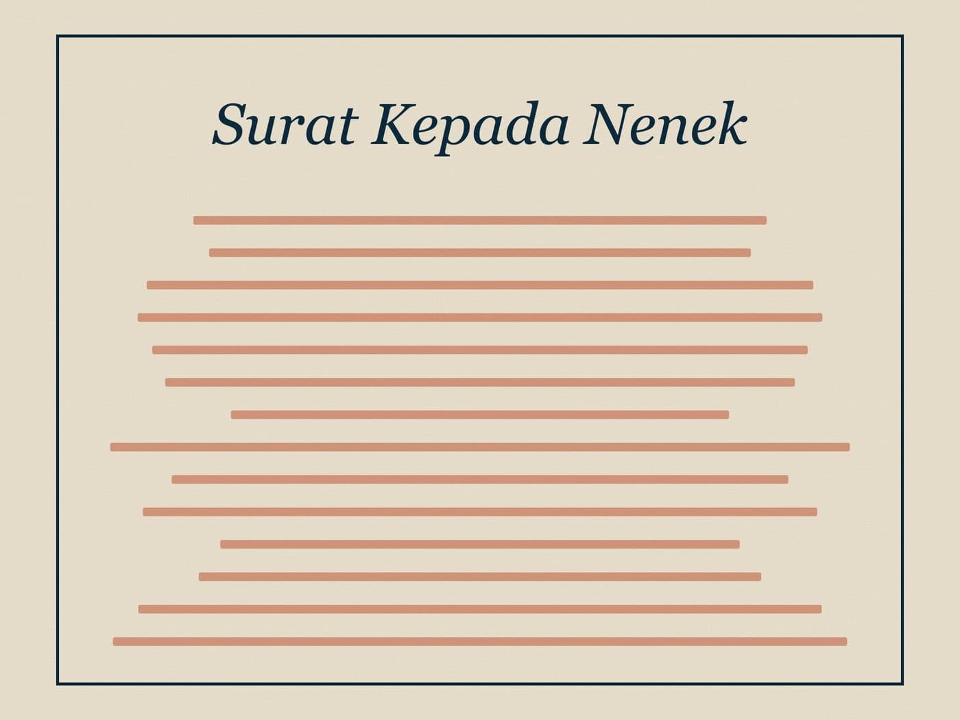 Surat Kepada Nenek